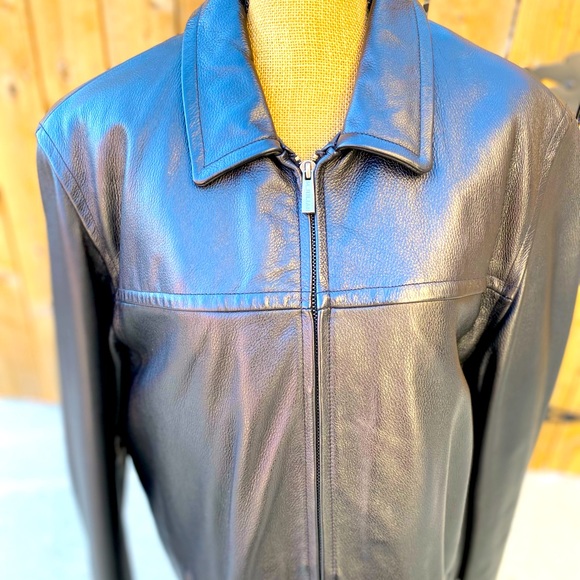Men’s Heavyweight Genuine Leather Jacket - Picture 2 of 12